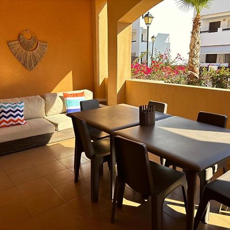 Bajo Con Jardin A Pie De Playa Y Piscina Comunitaria Con Jacuzzi Apartment Playas de Vera Ngoại thất bức ảnh
